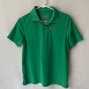 Under Armour youth heat gear Green Polo Shirt
